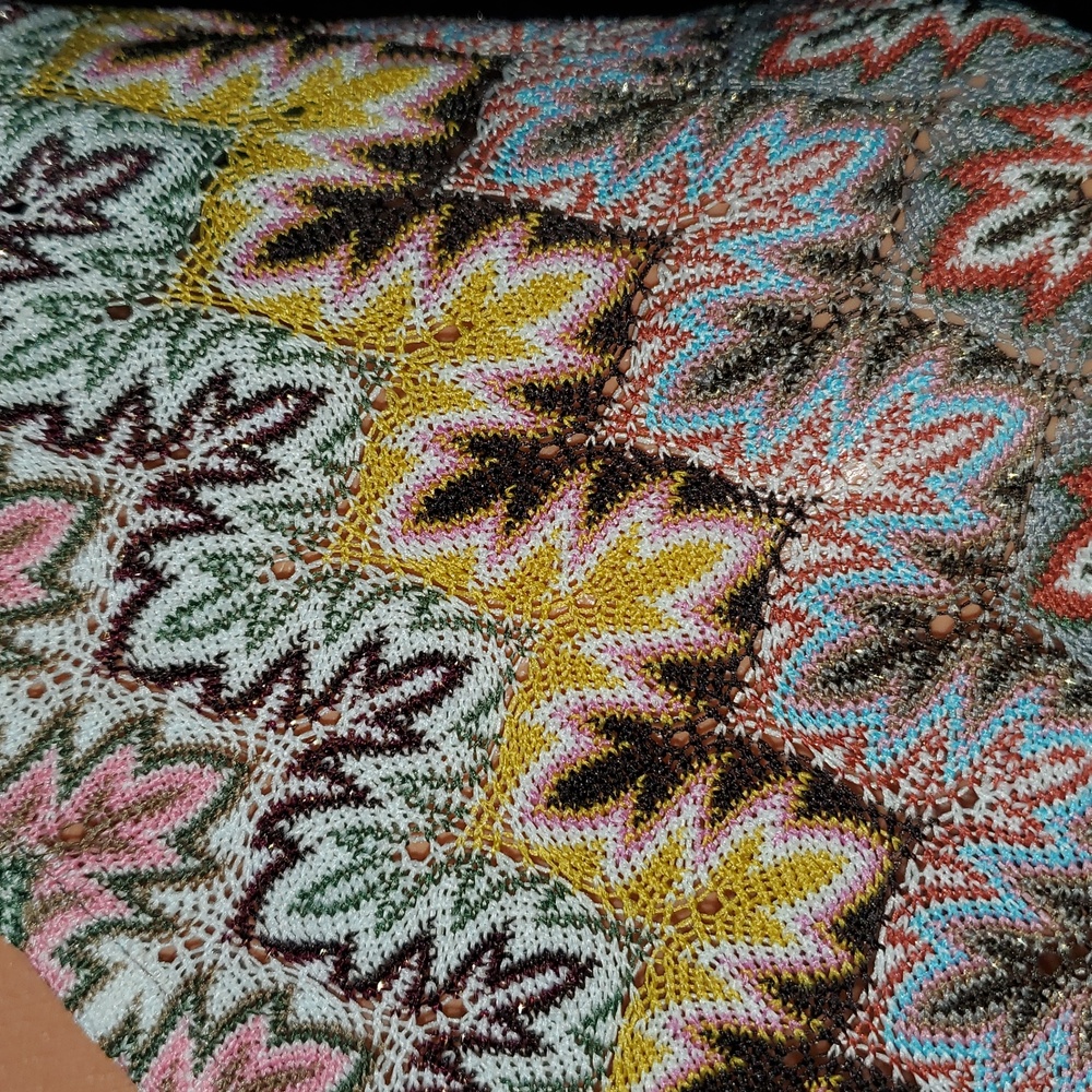 Multicolor Sparkle Boho Patterned Women's Top - Picture 3 of 8